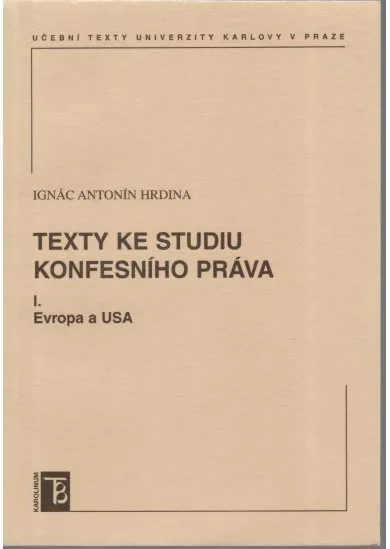 Texty ke studiu konfesního práva I. - Evropa a USA