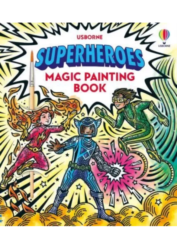Sam Baer - Superheroes Magic Painting Book