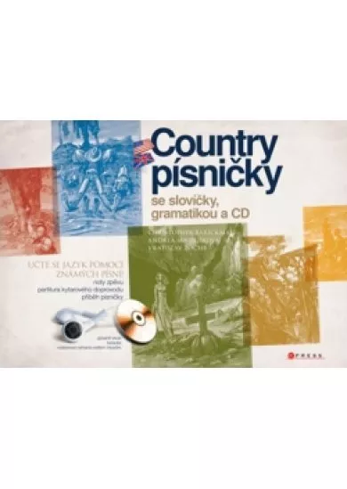 Country písničky se slovíčky, gramatikou a CD