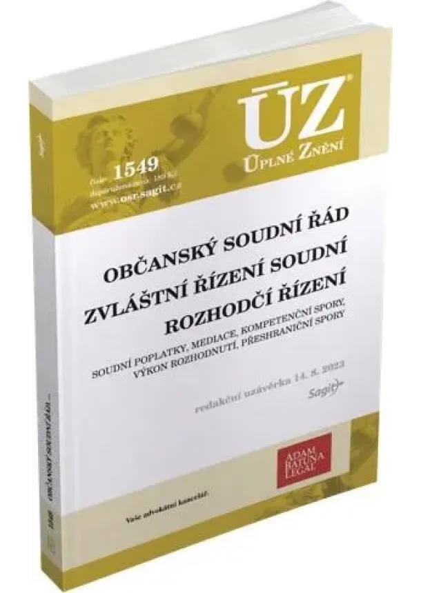 ÚZ 1549 Občanský soudní řád