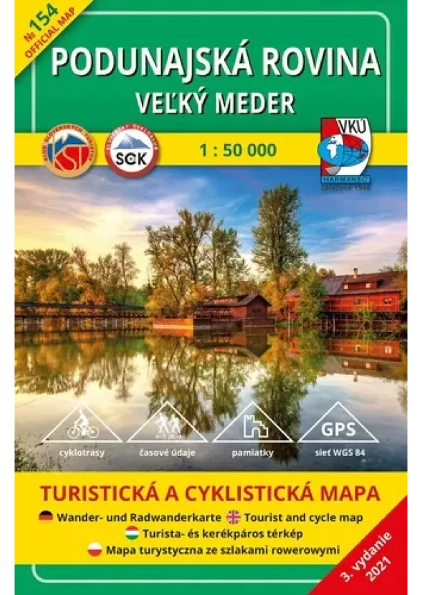 kol. - Podunajská rovina - Veľký Meder - TM 154 - 1:50 000