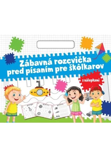 Zábavná rozcvička pred písaním pre škôlkarov - s nálepkami