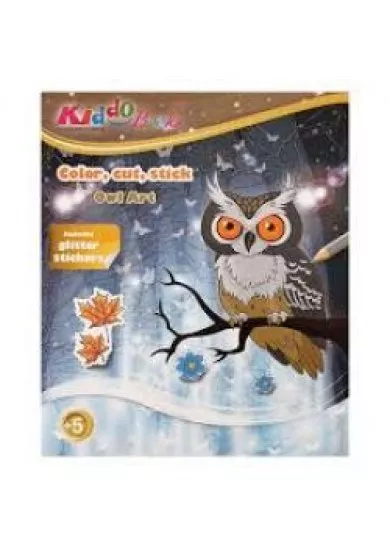 Kiddo - Owl Art with Glitter Stickers