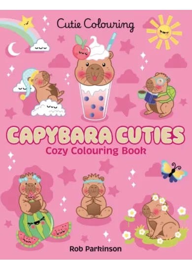 Capybara Cuties: Colouring Book