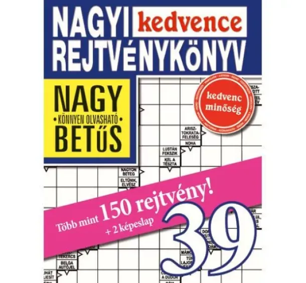  kol. - NAGYI KEDVENCE REJTVÉNYKÖNYV 39.