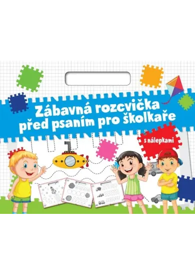 Zábavná rozcvička před psaním pro školkaře - s nálepkami