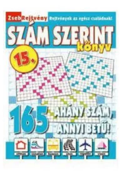 Zsebrejtvény Szám szerint könyv 15.