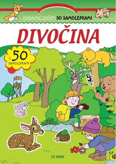 Zábavné zošity so samolepkami - Divočina - s 50 samolepkami