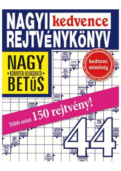 NAGYI KEDVENCE REJTVÉNYKÖNYV 44.