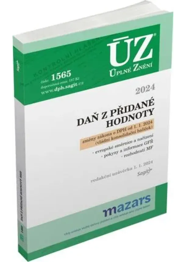 ÚZ 1565 Daň z přidané hodnoty