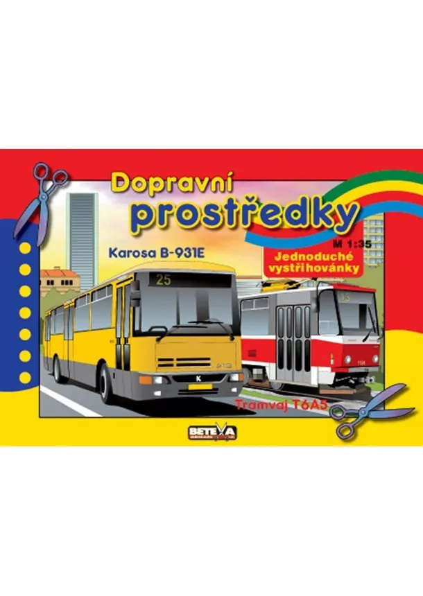 autor neuvedený - Dopravní prostředky - vystřihovánky
