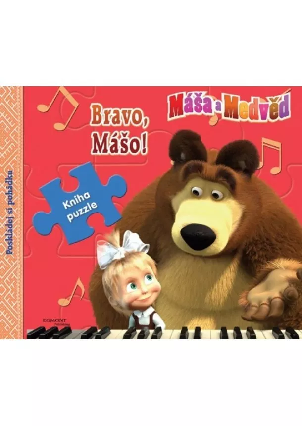 O. Kuzovkov - Máša a medvěd Bravo, Mášo - Kniha puzzle (CZ)