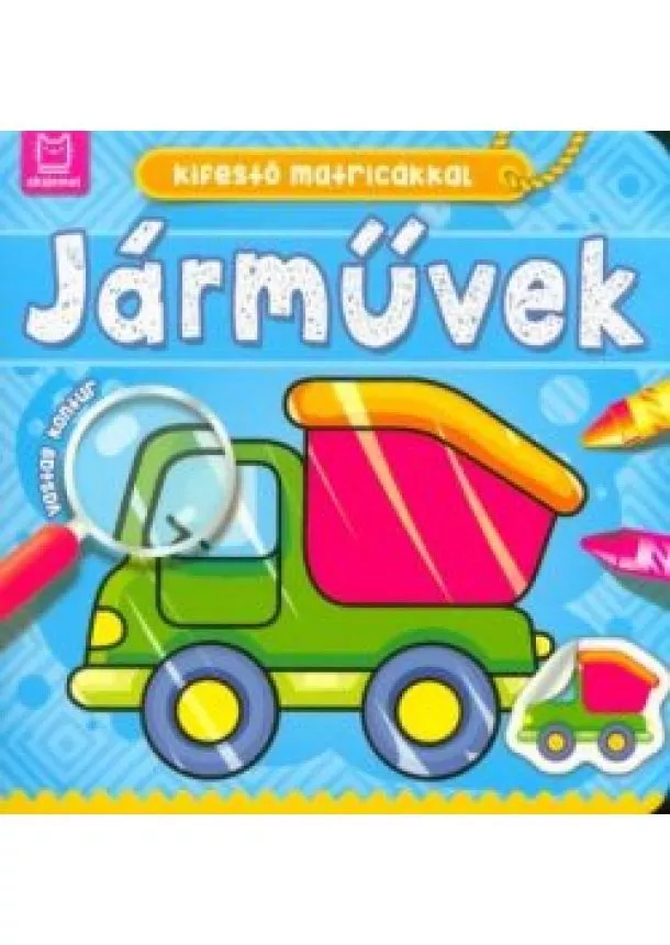 Kifestő - Kifestő matricákkal - Járművek