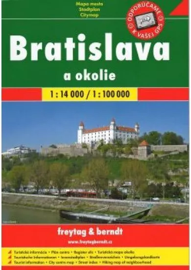 Bratislava a okolie A5 zošit 1:14 000 - 1:100 000