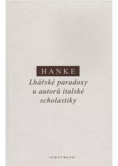 Lhářské paradoxy u autorů italské scholastiky