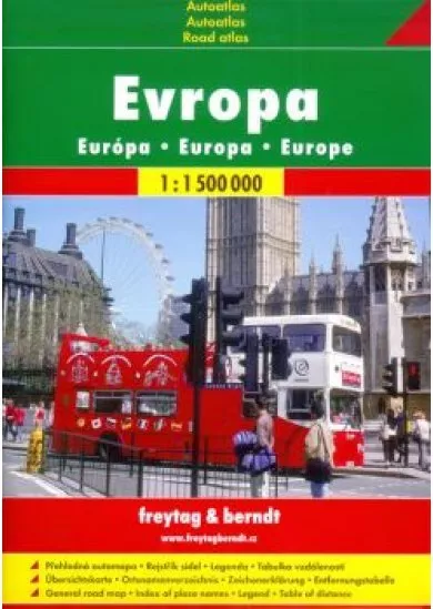Evrópa / autoatlas-sešit  1:1 500 000 FB