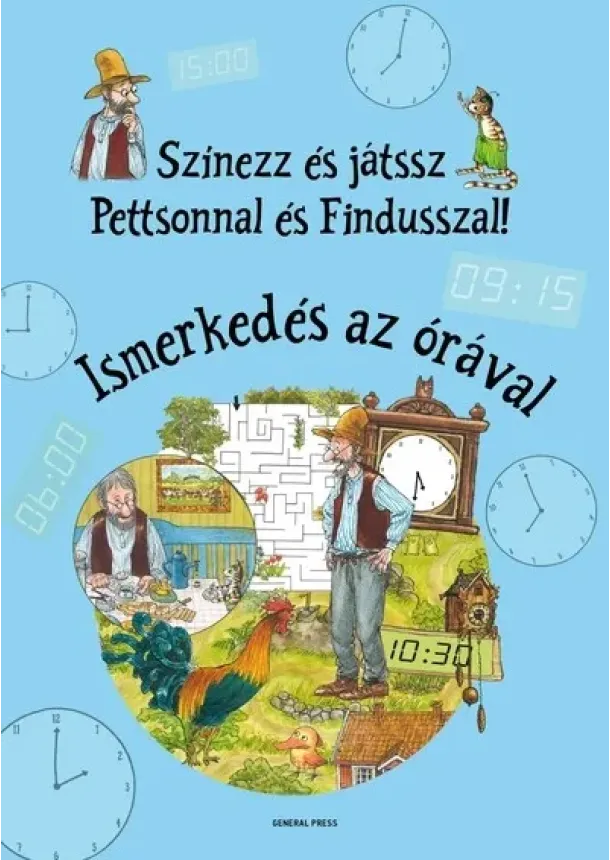 Sven Nordqvist - Színezz és játssz Pettsonnal és Findusszal! - Ismerkedés az órával