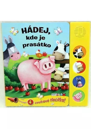 Hádej, kde je prasátko - 4 zvuková tlačítka!