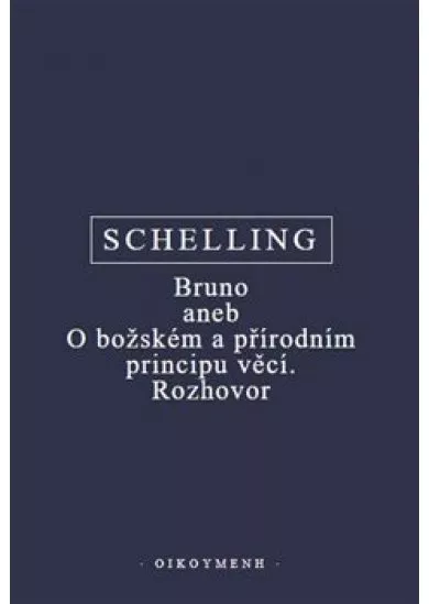 Bruno aneb O božském a přírodním principu věcí. Rozhovor
