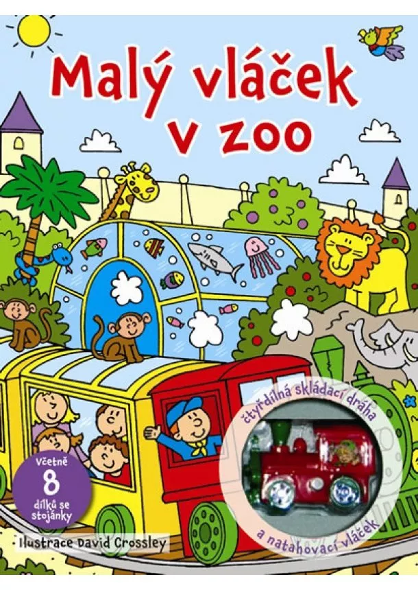 autor neuvedený - Malý vláček v ZOO se skládací dráhou + model lokomotivy