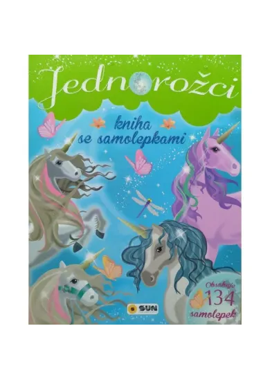 Jednorožci - Zelená Kniha se samolepkami