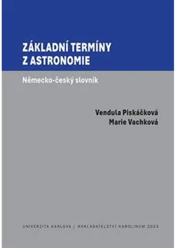 Vendula Piskáčková - Základní termíny z astronomie