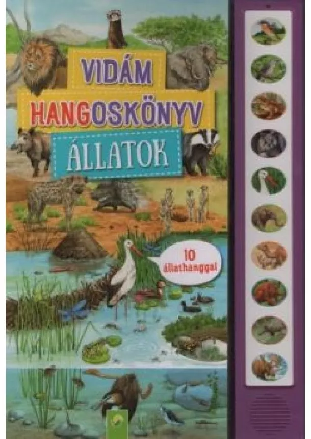 Lapozó - Vidám hangoskönyv: Vadállatok - 10 állathanggal
