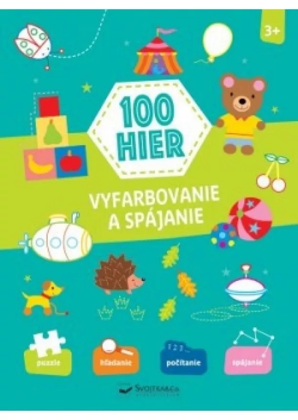 autor neuvedený - 100 hier, Vyfarbovanie a spájanie 3+