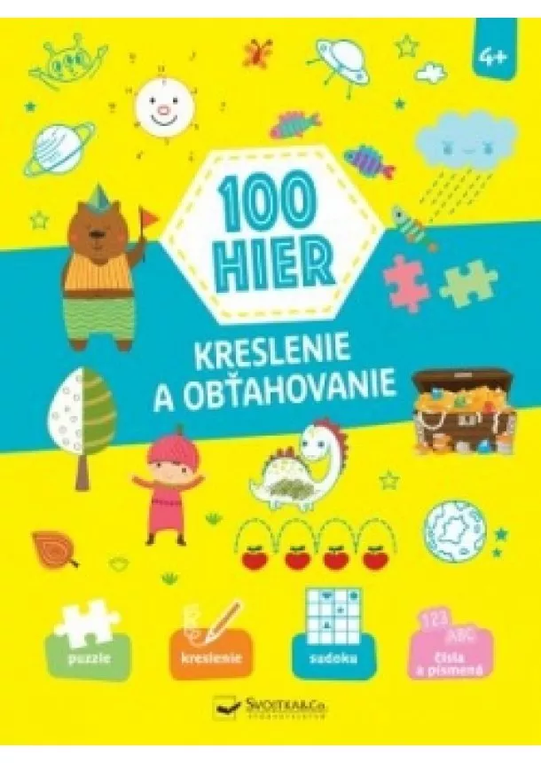 autor neuvedený - 100 hier, Kreslenie a obťahovanie 4+