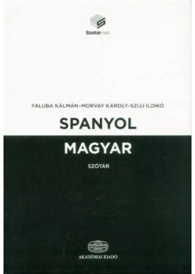Spanyol-magyar szótár + online szótárcsomag
