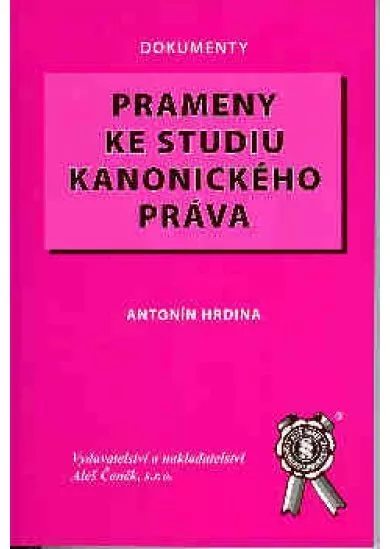 Prameny ke studiu kanonického práva