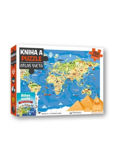 Kniha a puzzle - Atlas sveta