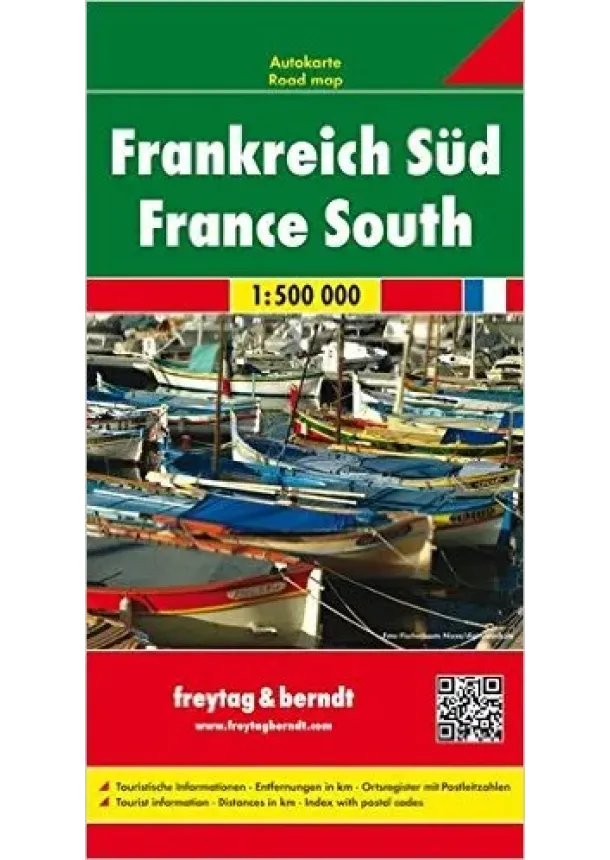 Frankreich Süd / France South 1:500 000 - Autokarte / Road map