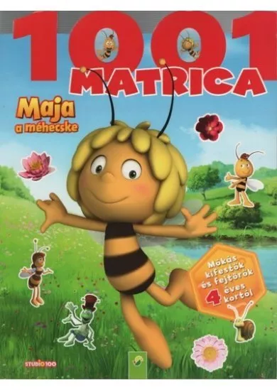 Maja a méhecske: 1001 matrica - Mókás kifestők és fejtörők 4 éves kortól