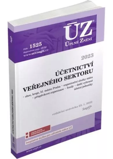 ÚZ 1525 Účetnictví veřejného sektoru (ÚSC, organizační složky státu, příspěvkové organizace, státní fondy a další instituce), 2023