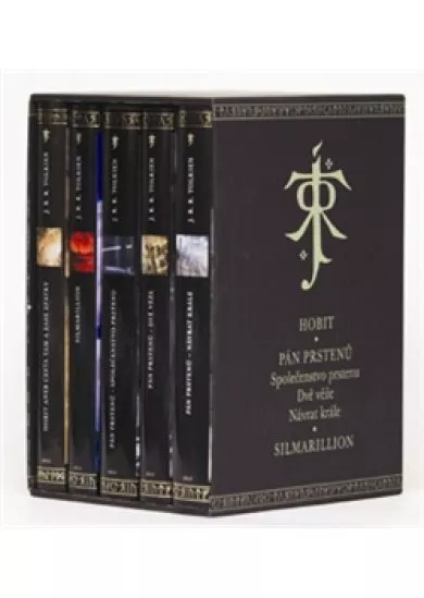 Komplet-Tolkien - Hobit, Společenstvo prstenu, Dvě věže, Návrat krále, Silmarilion