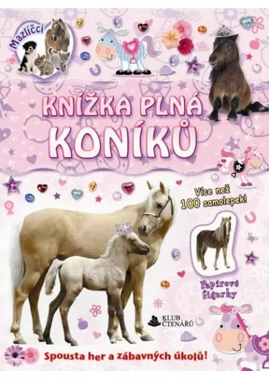 Knižka plná koníků - samolepky a figurky