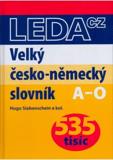 Velký česko-německý slovník (535 tisíc) - sada 2 knih (A-O, P-Ž)