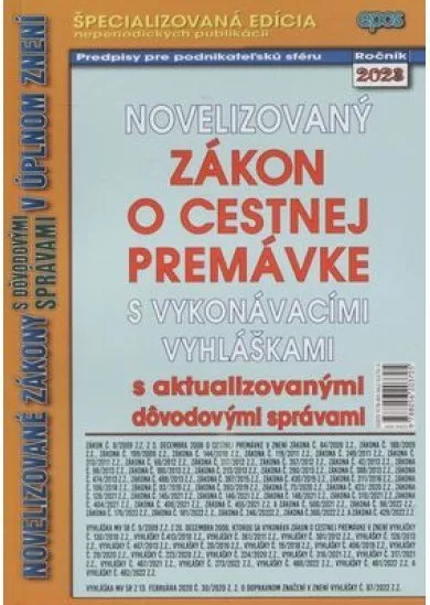  Novelizovaný zákon o cestnej premávke