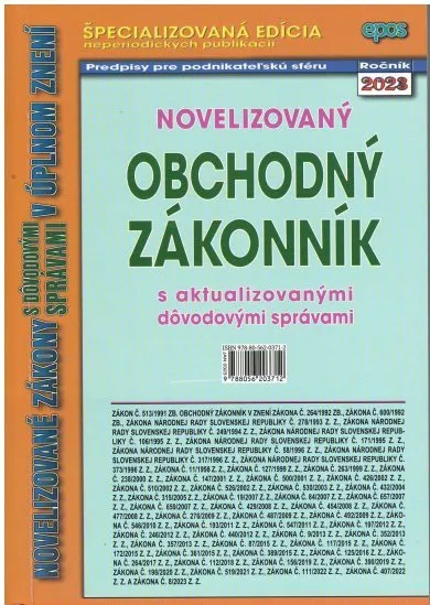 Novelizovaný Obchodný zákonník 3/2023