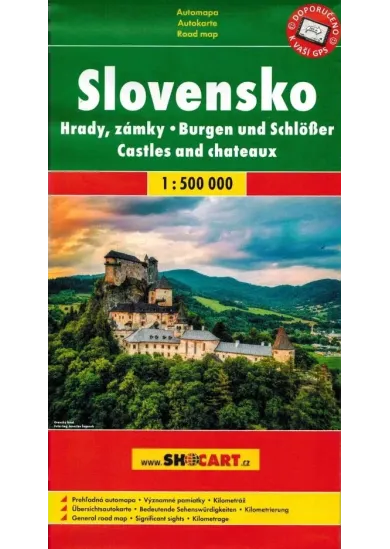 AM Slovensko Hrady, zámky 1:500 000 FB
