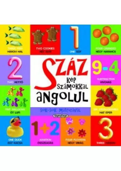 Száz kép számokkal angolul sok-sok matricával