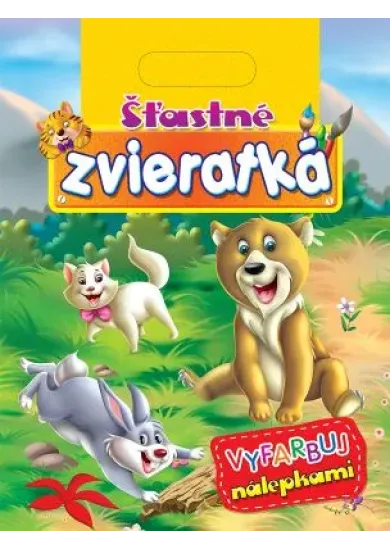 Šťastné zvieratká - Vyfarbuj nálepkami