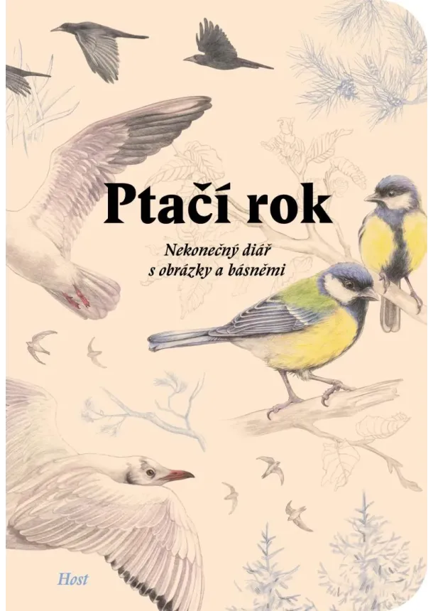 Ptačí rok - Nekonečný diář s obrázky a básněmi