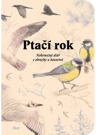 Ptačí rok - Nekonečný diář s obrázky a básněmi