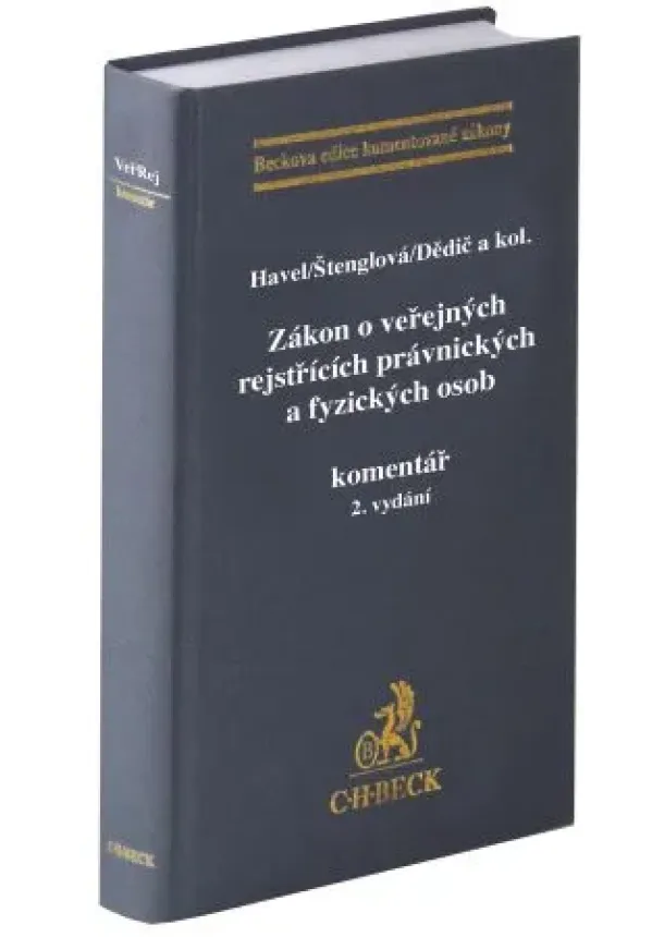 Bohumil Havel, Ivana Štenglová, Jan Dědič - Zákon o veřejných rejstřících právnických a fyzických osob. Komentář (2. vydání)