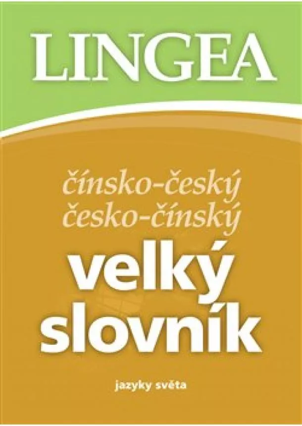 Čínsko-český, česko-čínský velký slovník - jazyky světa