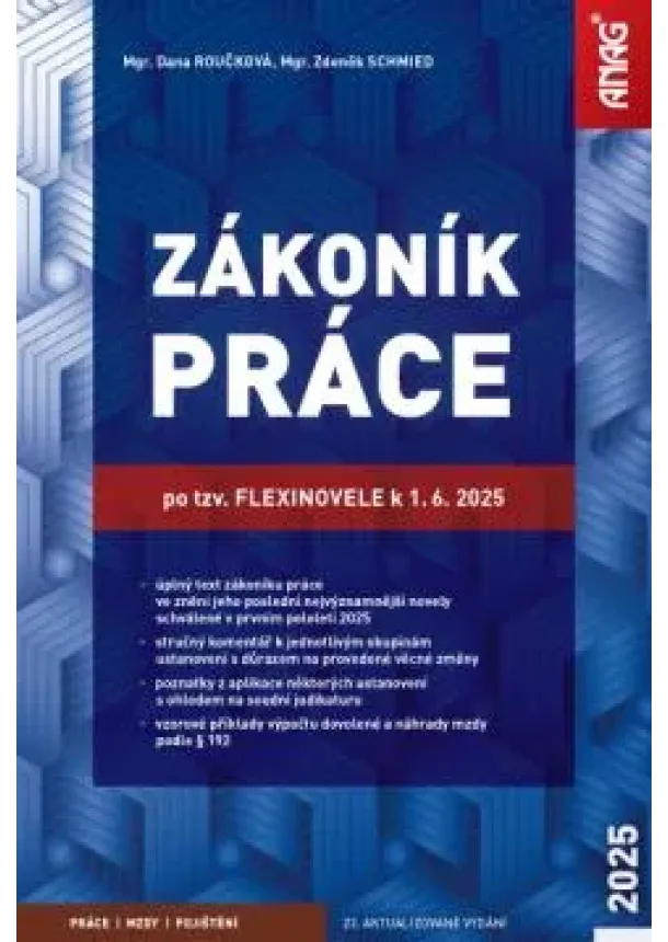 Zákoník práce po tzv. flexinovele k 1. 6. 2025 - sešit