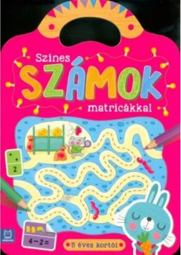 Foglalkoztató - Színes számok matricákkal - 5 éves kortól