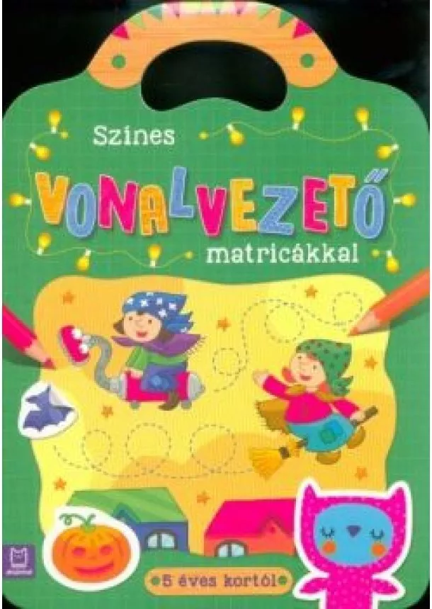 Foglalkoztató - Színes vonalvezető matricákkal - 5 éves kortól